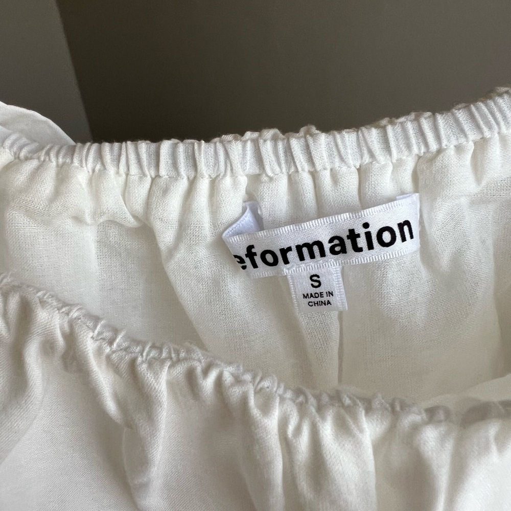 Reformation Cream Elastic Top - Picture 3 of 5